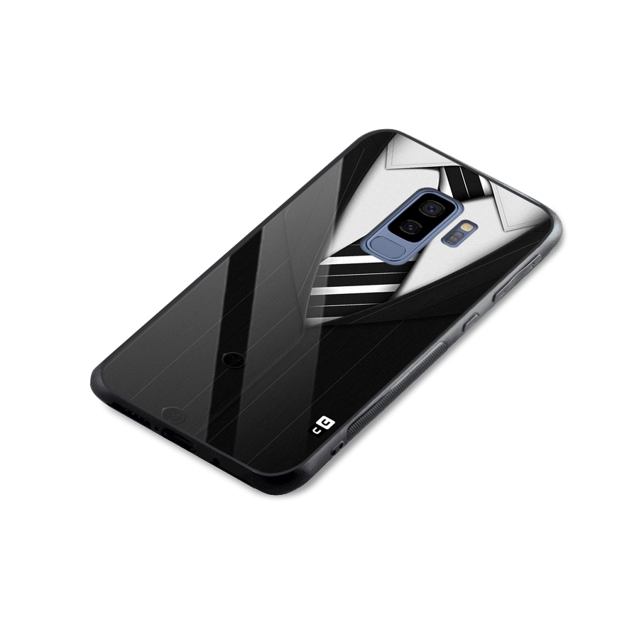Classic Ready Suit Glass Back Case for Galaxy S9 Plus