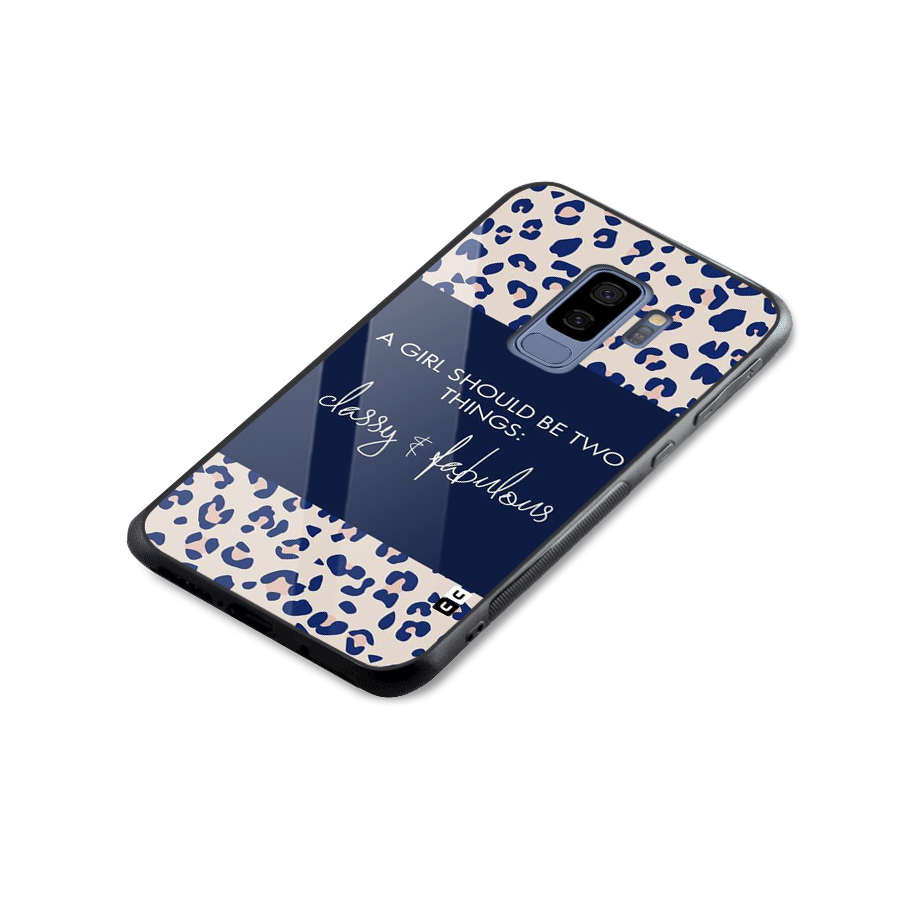 Classy and Fabulous Glass Back Case for Galaxy S9 Plus