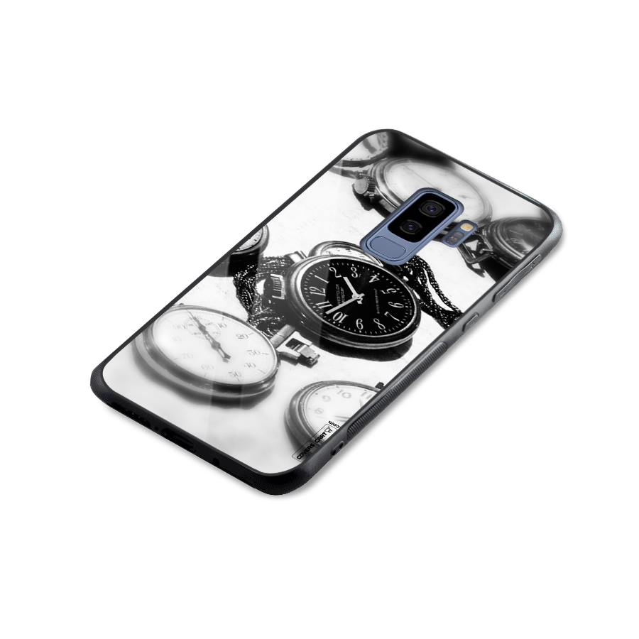 Clock Collection Glass Back Case for Galaxy S9 Plus