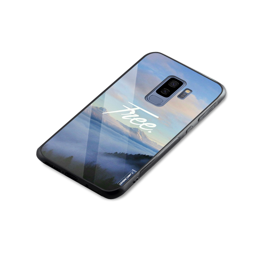 Cloudy Free Glass Back Case for Galaxy S9 Plus