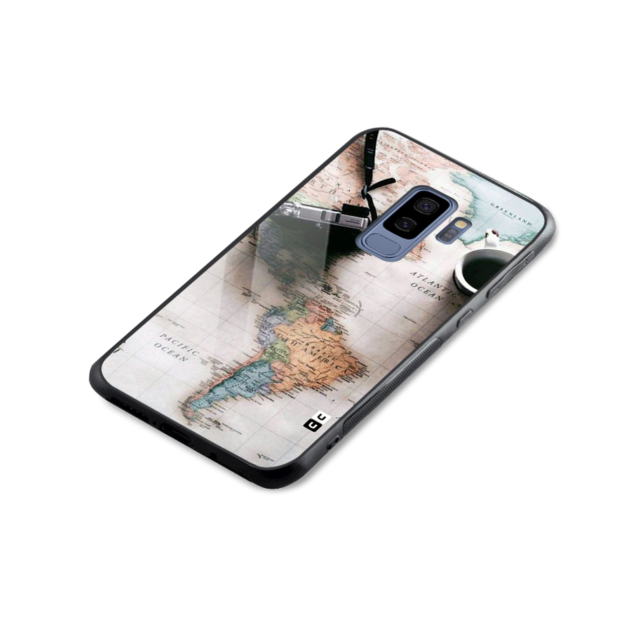 Coffee And Travel Glass Back Case for Galaxy S9 Plus