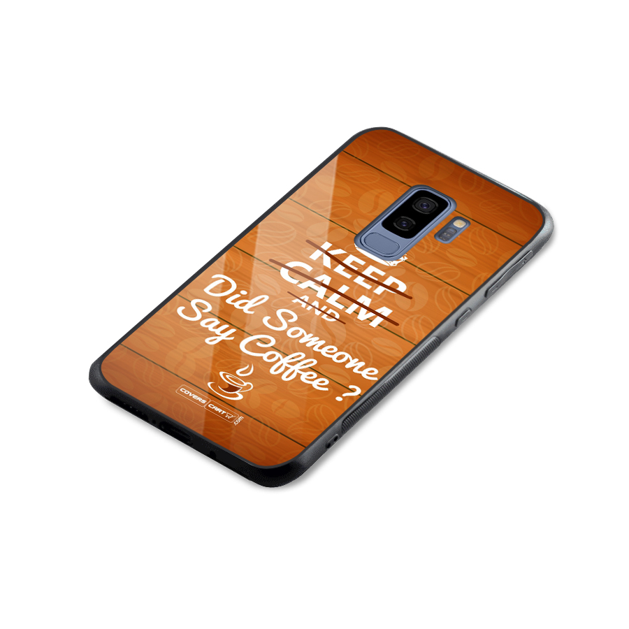 Coffee Ardour Glass Back Case for Galaxy S9 Plus