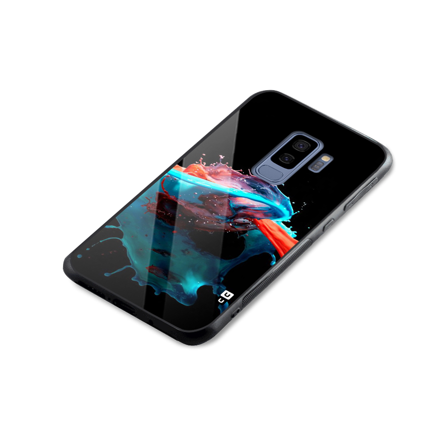 Colour War Glass Back Case for Galaxy S9 Plus
