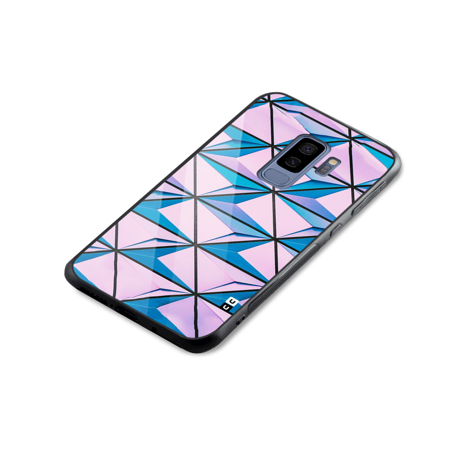 Crystal Abstract Glass Back Case for Galaxy S9 Plus