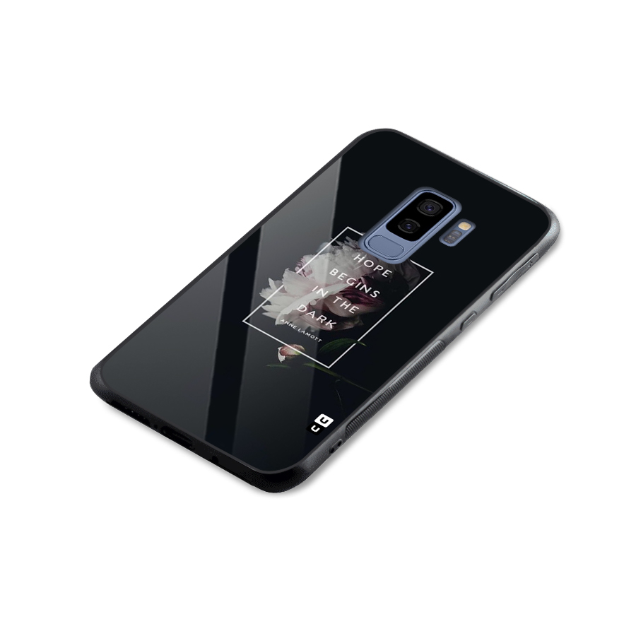 Dark Hope Glass Back Case for Galaxy S9 Plus