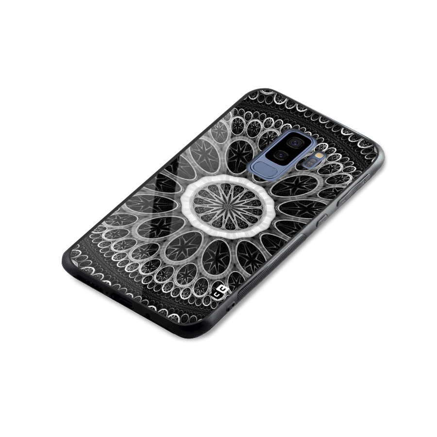 Dark Pattern Art Glass Back Case for Galaxy S9 Plus