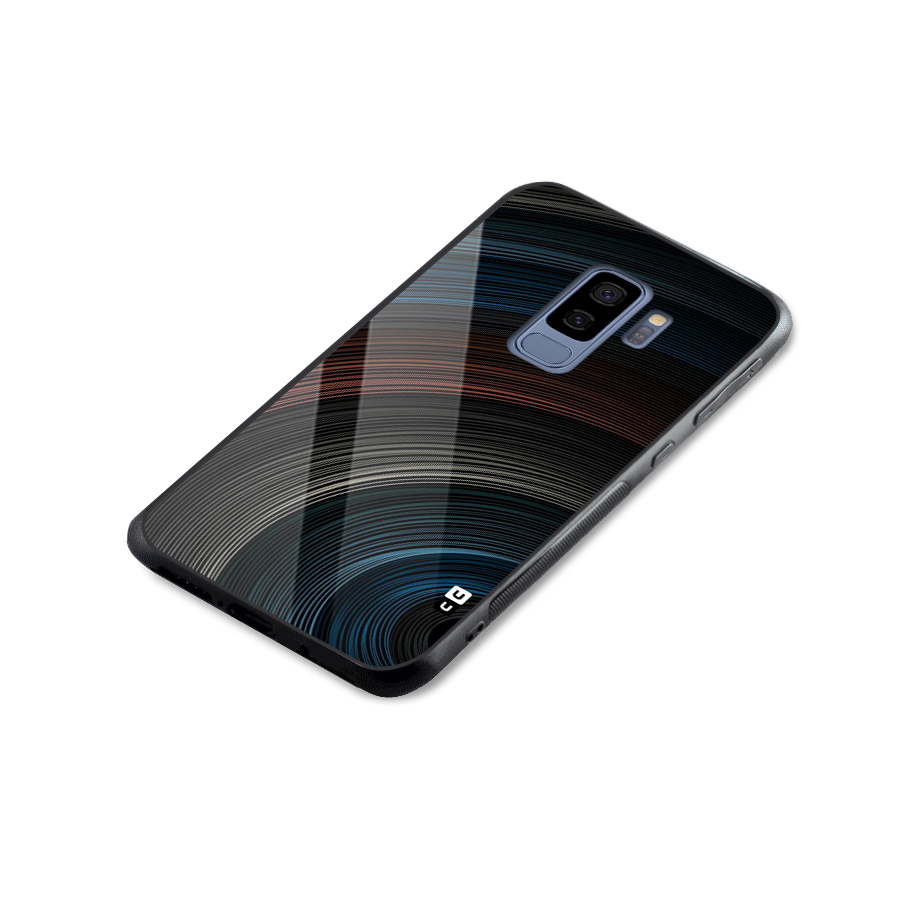 Dark Shade Swirls Glass Back Case for Galaxy S9 Plus