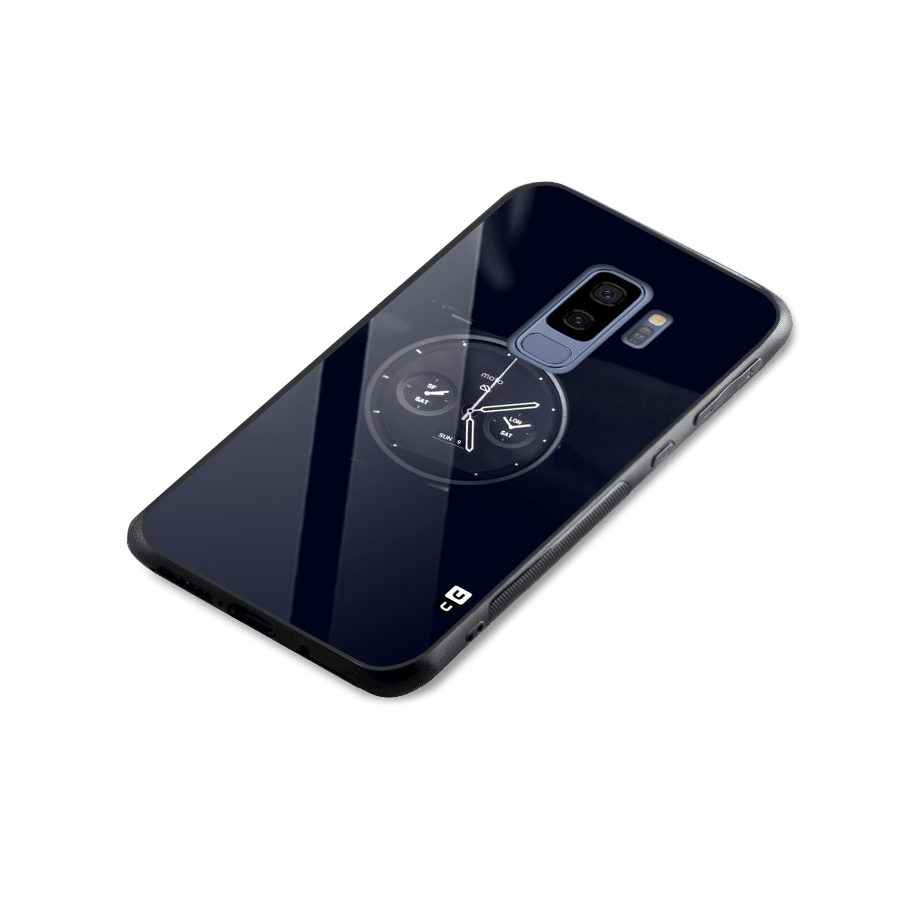 Dark Watch Glass Back Case for Galaxy S9 Plus