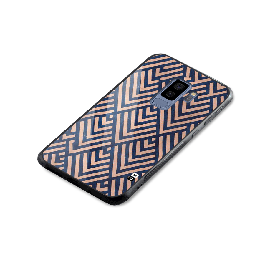 Diamond Blues Glass Back Case for Galaxy S9 Plus