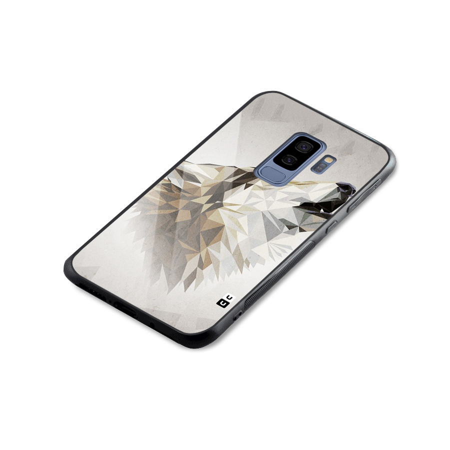 Diamond Wolf Glass Back Case for Galaxy S9 Plus