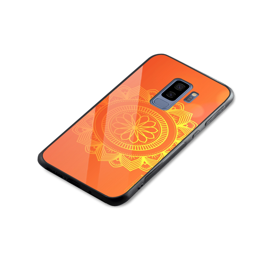Diwali Rangoli Glass Back Case for Galaxy S9 Plus
