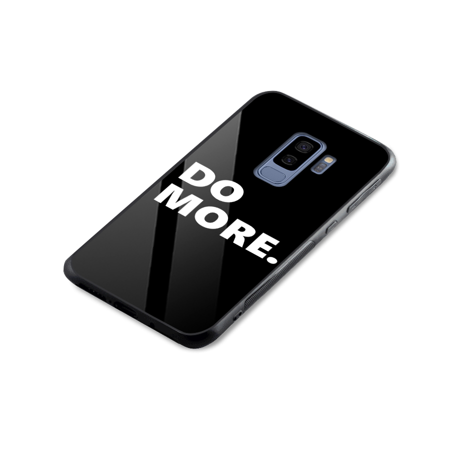 Do More Glass Back Case for Galaxy S9 Plus
