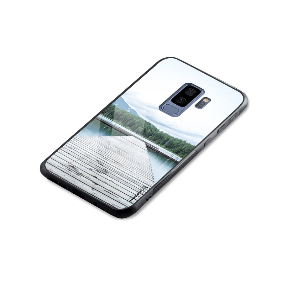 Dock River Glass Back Case for Galaxy S9 Plus