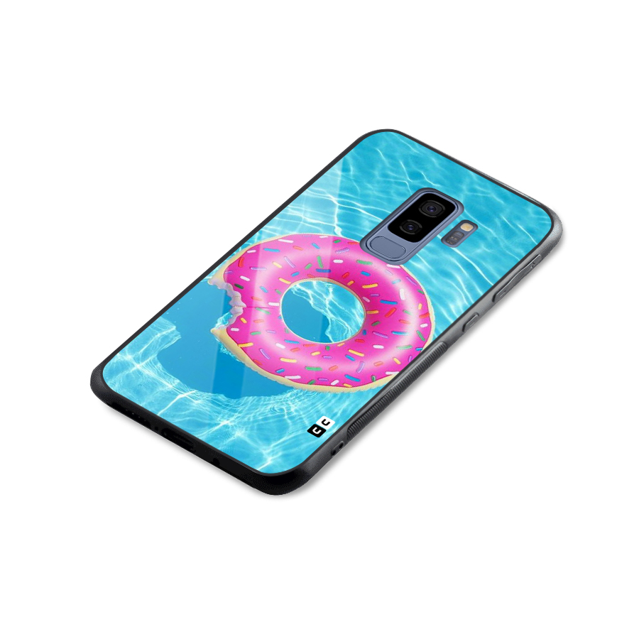 Donut Swim Glass Back Case for Galaxy S9 Plus