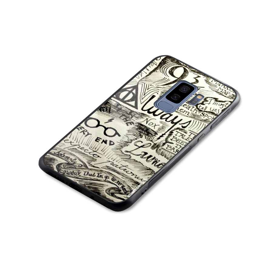 Doodle Art Glass Back Case for Galaxy S9 Plus