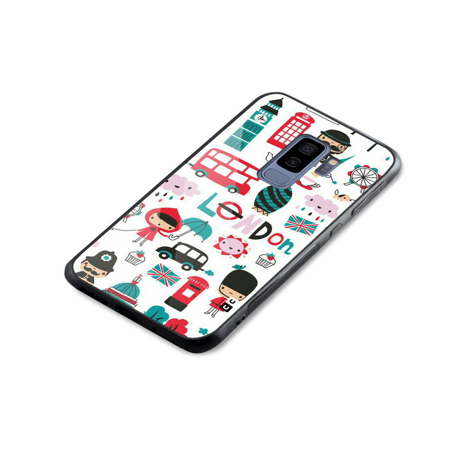Double Decker Glass Back Case for Galaxy S9 Plus