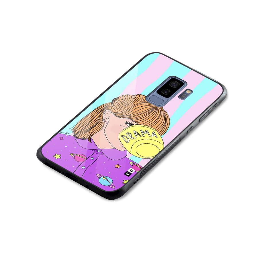Drama Cup Glass Back Case for Galaxy S9 Plus