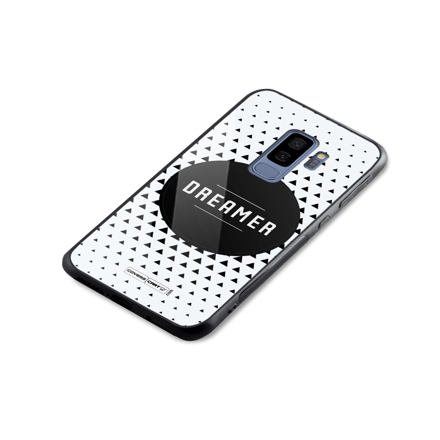Dreamer Minimalist Glass Back Case for Galaxy S9 Plus