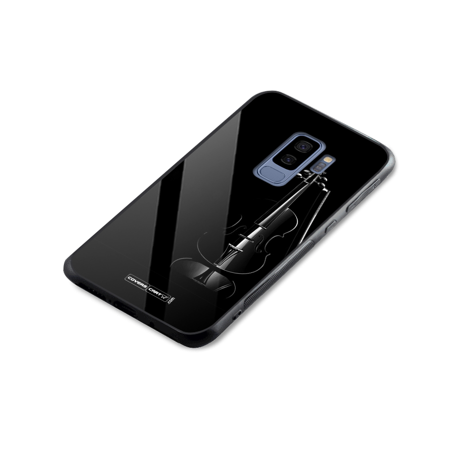 Elegant Violin Glass Back Case for Galaxy S9 Plus