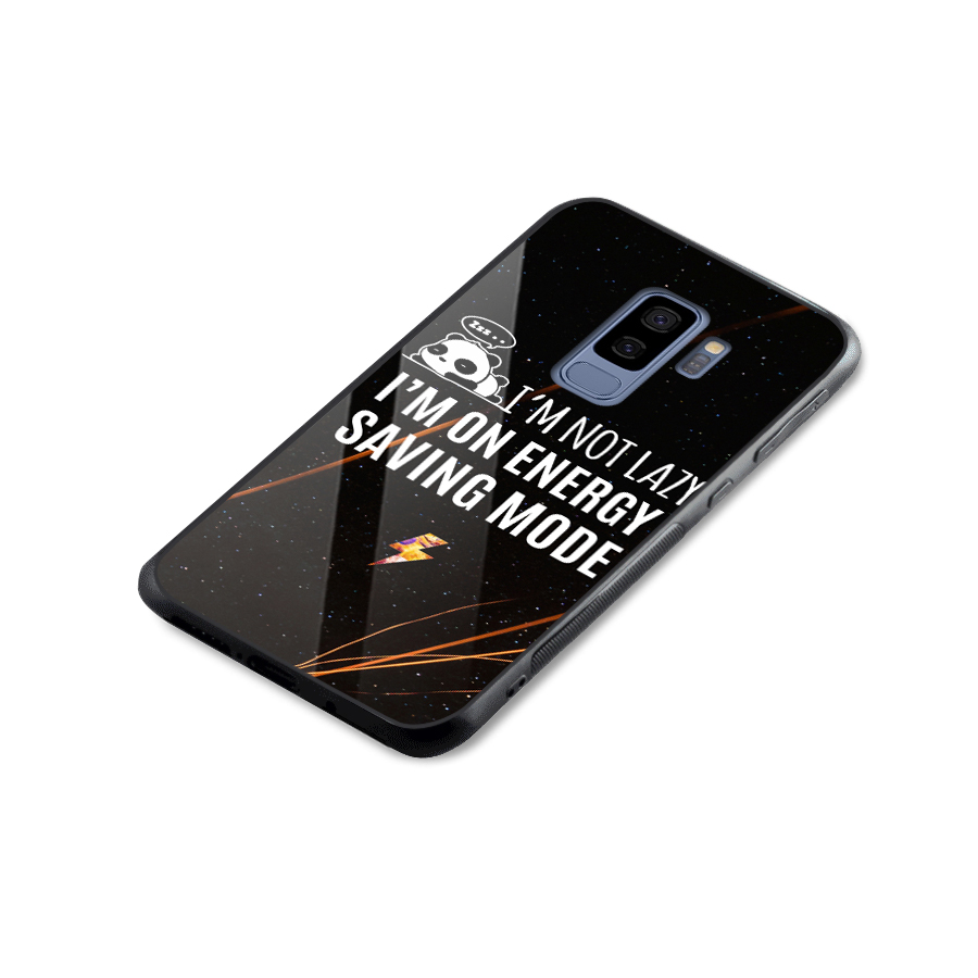 Energy Saving Mode Glass Back Case for Galaxy S9 Plus