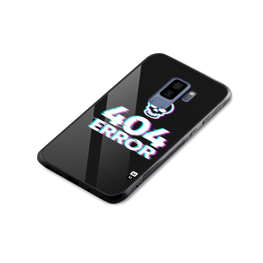 Error 404 Skull Glass Back Case for Galaxy S9 Plus