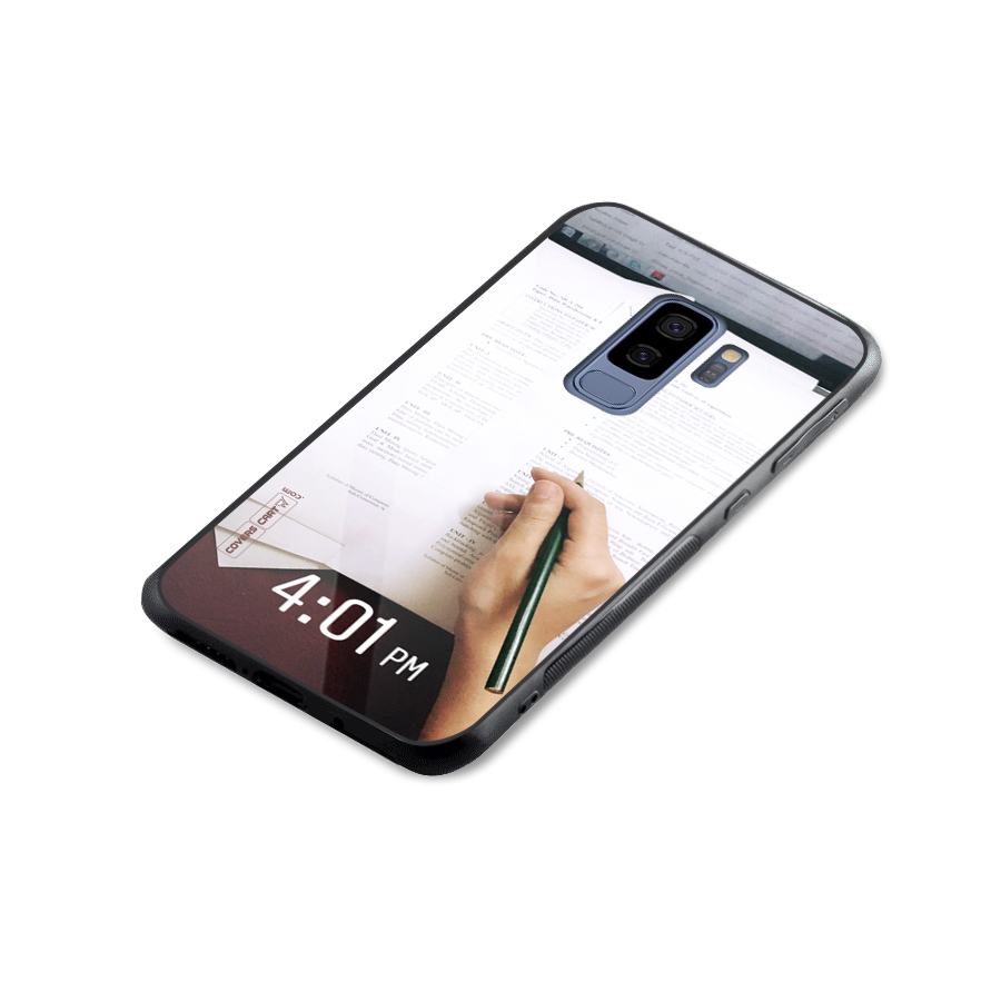 Exam Time Blues Glass Back Case for Galaxy S9 Plus