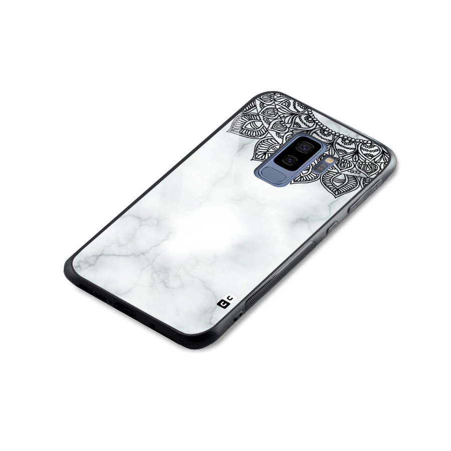 Exotic Marble Pattern Glass Back Case for Galaxy S9 Plus