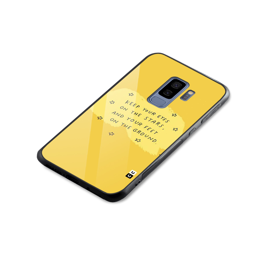 Eyes On Stars Glass Back Case for Galaxy S9 Plus