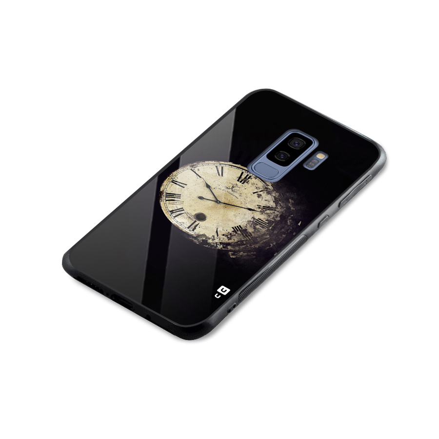 Fading Clock Glass Back Case for Galaxy S9 Plus