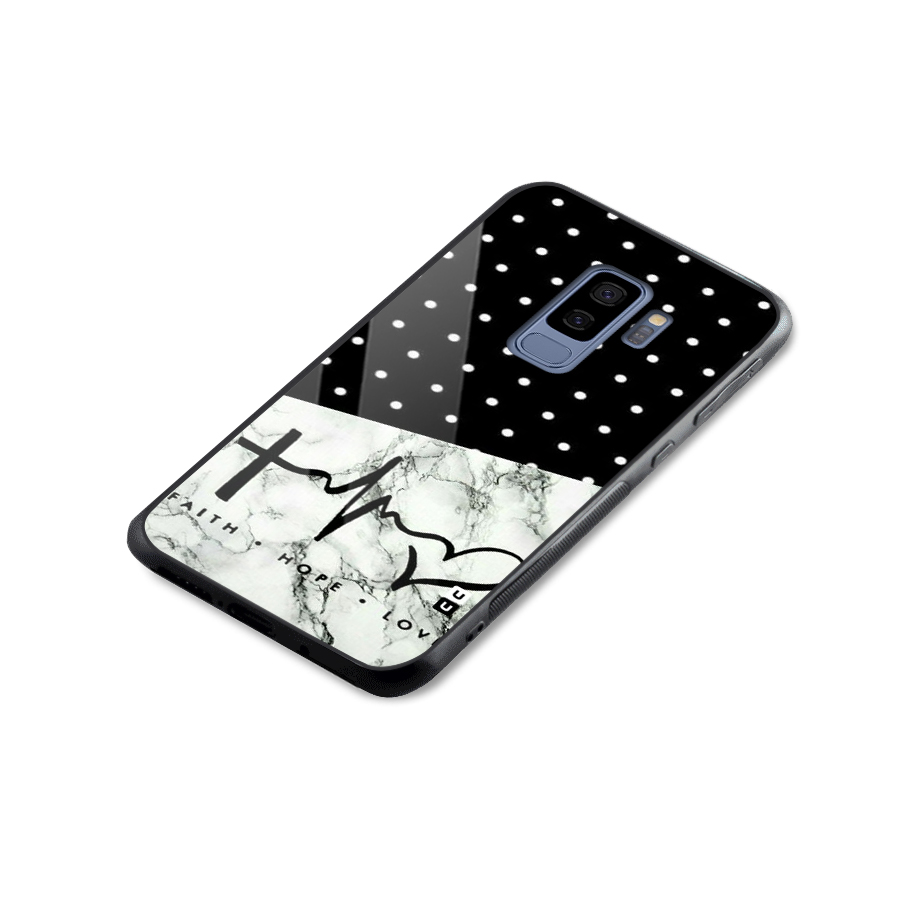 Faith Love Glass Back Case for Galaxy S9 Plus