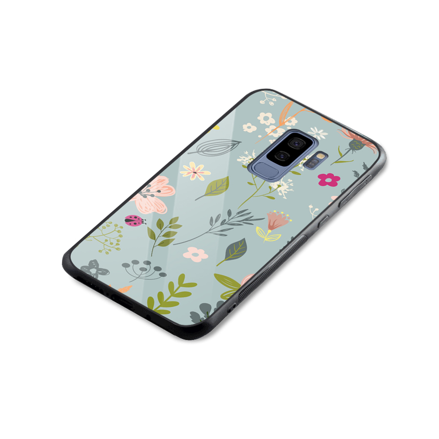Flawless Flowers Glass Back Case for Galaxy S9 Plus