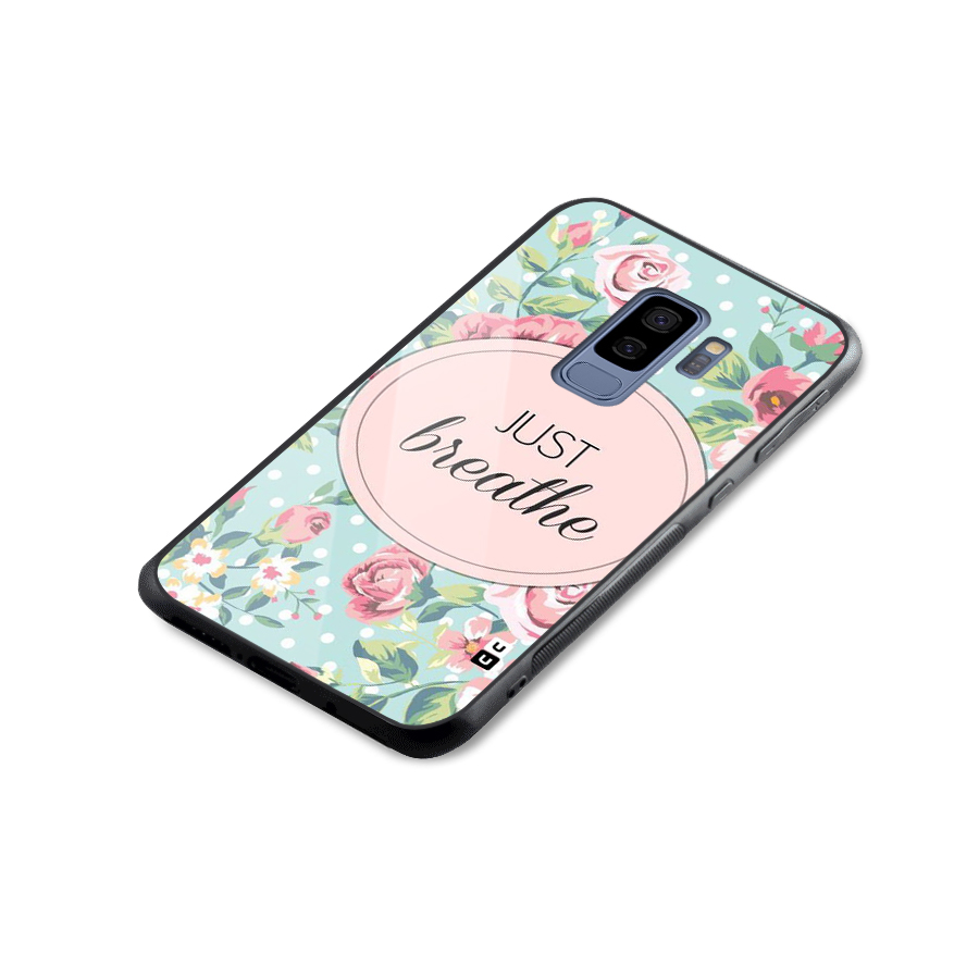 Floral Bloom Glass Back Case for Galaxy S9 Plus