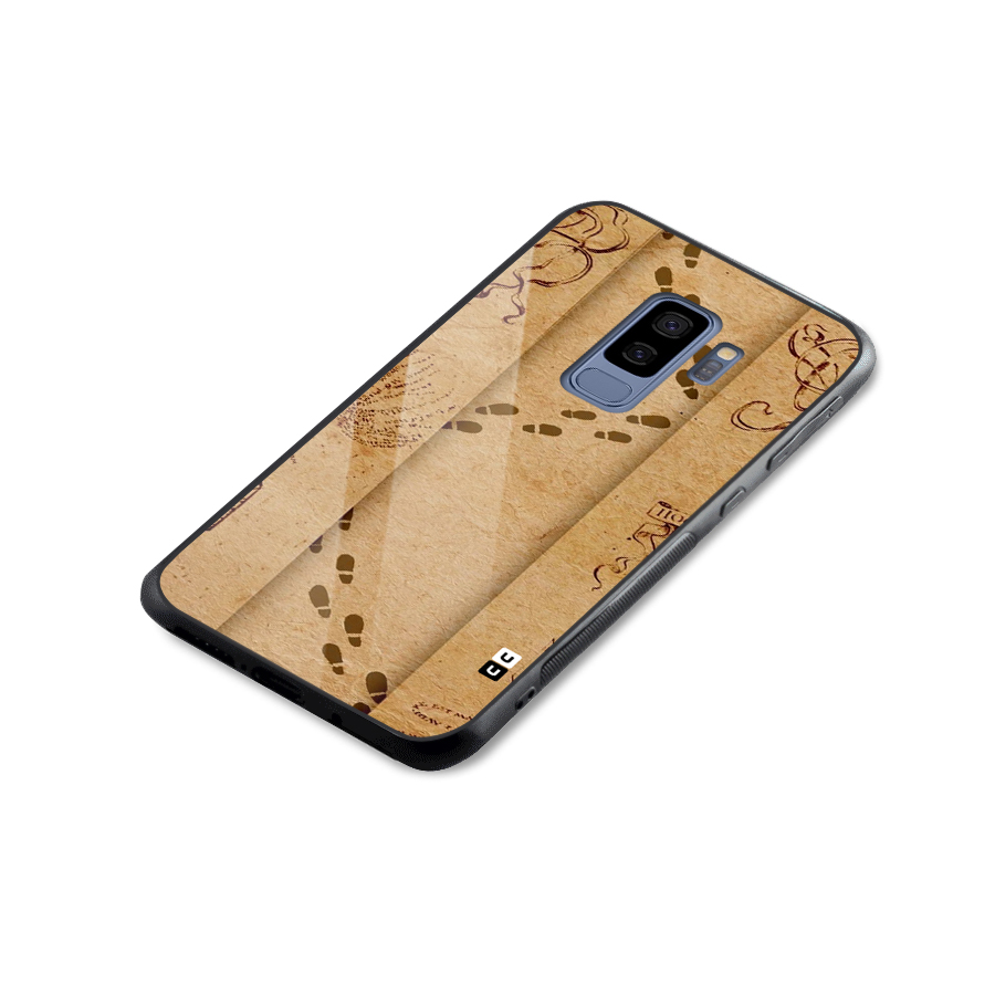 Footsteps Glass Back Case for Galaxy S9 Plus