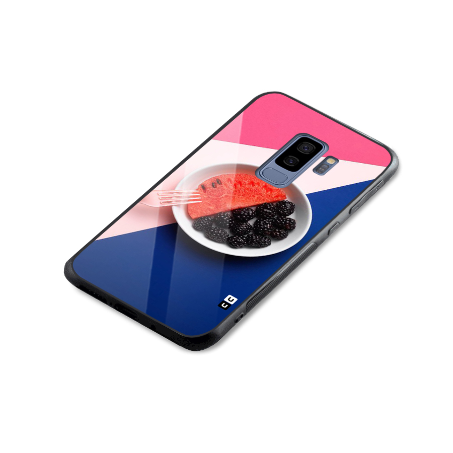 Fresh Fruit Season Glass Back Case for Galaxy S9 Plus