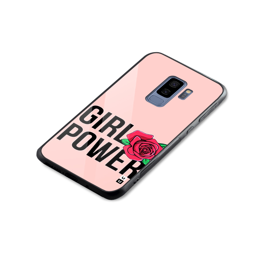 Girl Power Glass Back Case for Galaxy S9 Plus
