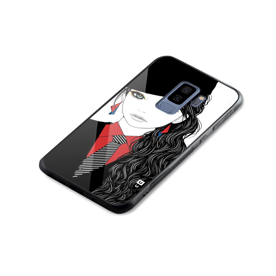 Girl Tie Glass Back Case for Galaxy S9 Plus