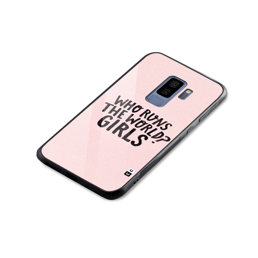 Girls World Glass Back Case for Galaxy S9 Plus