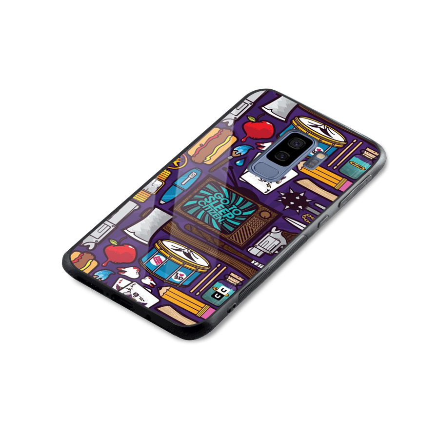 Go To Sleep Glass Back Case for Galaxy S9 Plus