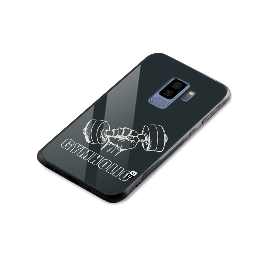 Gymholic Design Glass Back Case for Galaxy S9 Plus
