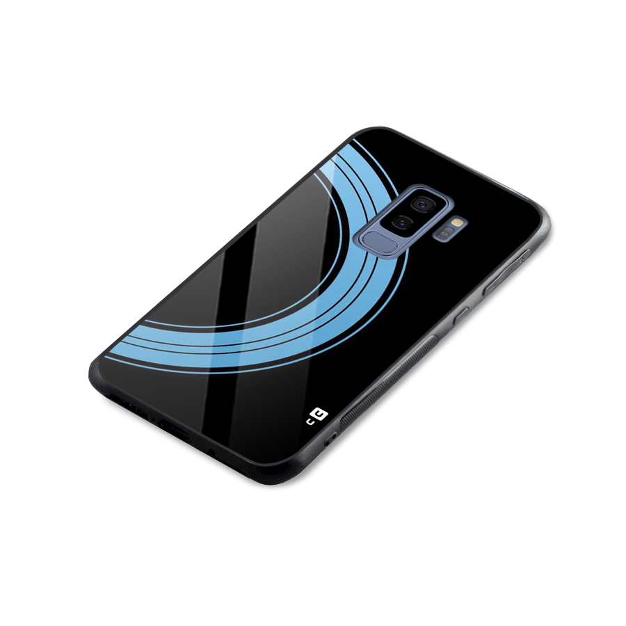 Half Circles Glass Back Case for Galaxy S9 Plus