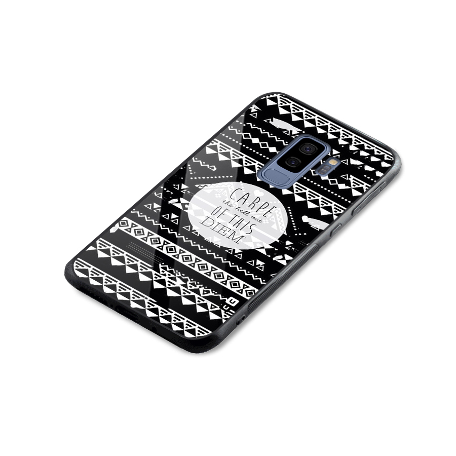 Hell Diem Glass Back Case for Galaxy S9 Plus