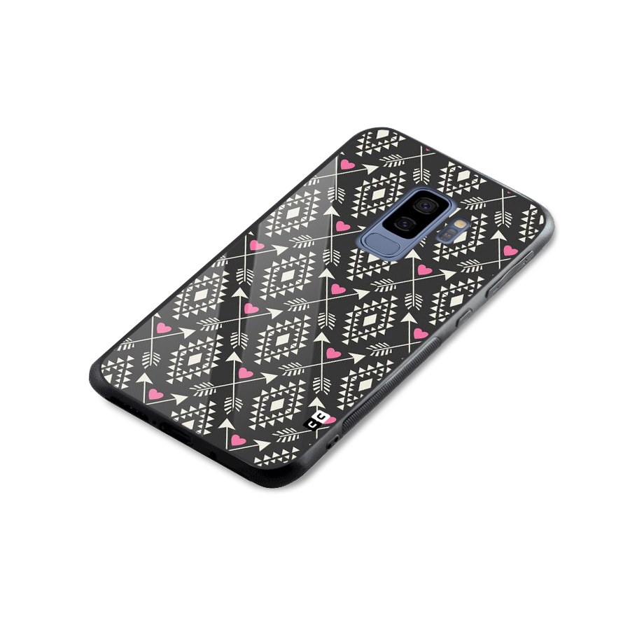 Hit Arrow Love Glass Back Case for Galaxy S9 Plus