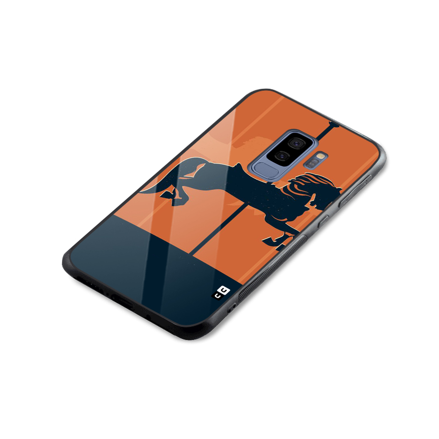 Horse Glass Back Case for Galaxy S9 Plus