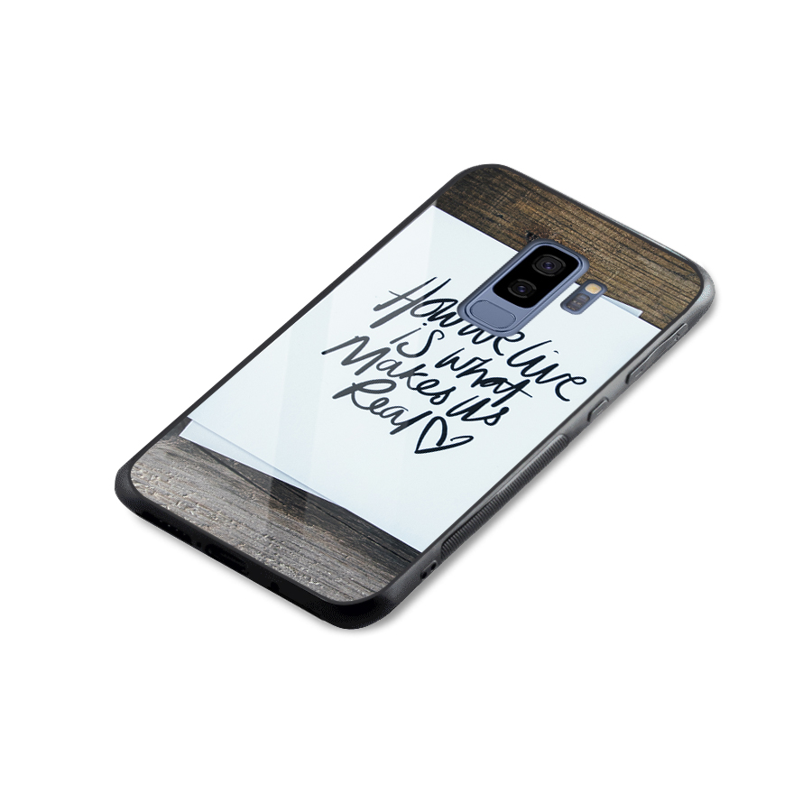 How We Live Glass Back Case for Galaxy S9 Plus