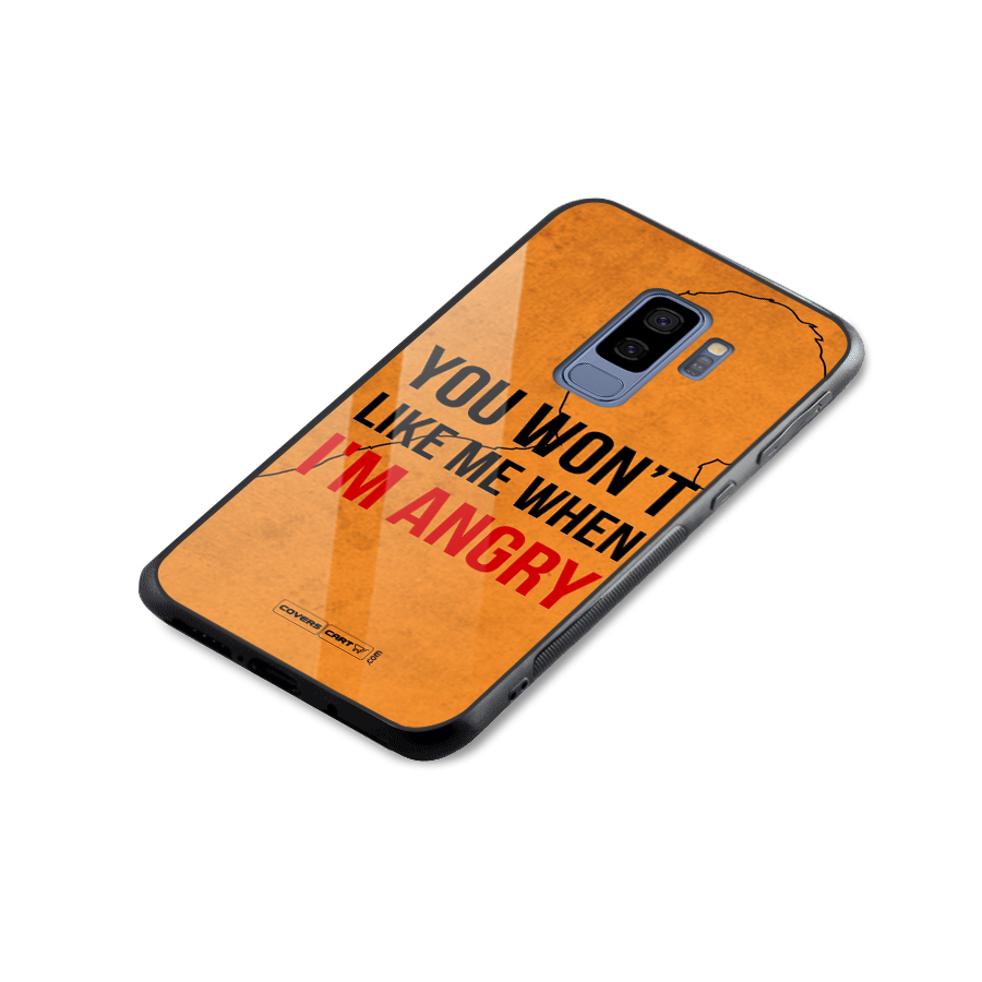 I m Angry Glass Back Case for Galaxy S9 Plus
