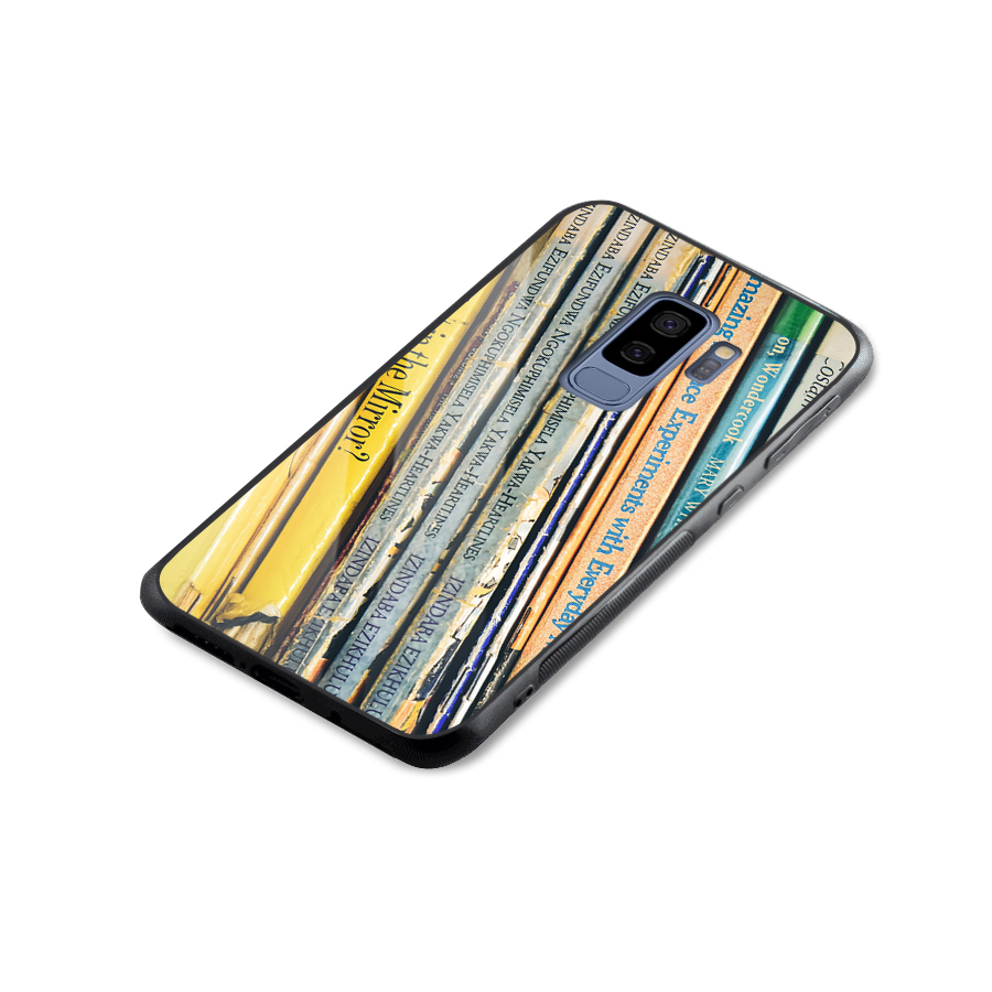 In Love with Books Glass Back Case for Galaxy S9 Plus
