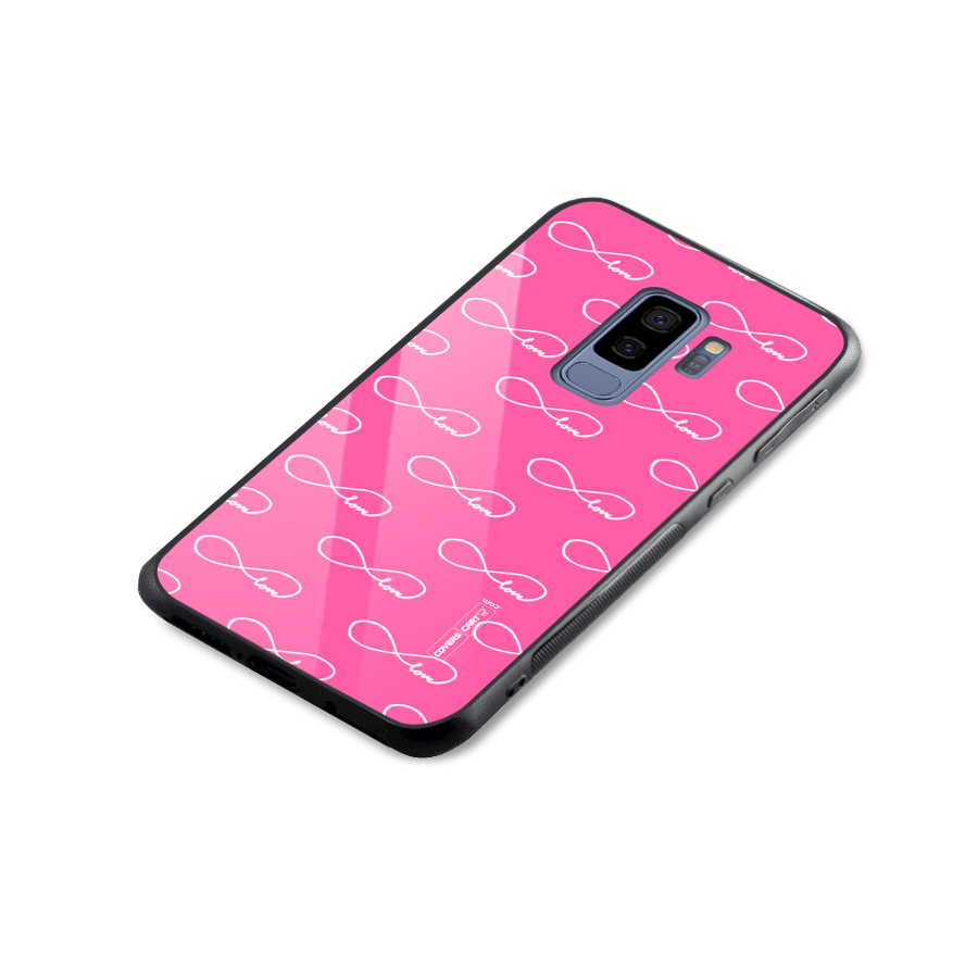 Infinity Love Glass Back Case for Galaxy S9 Plus