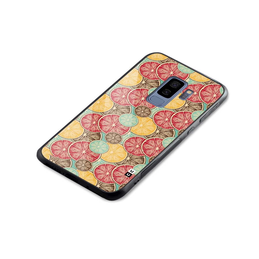 Juicy Pattern Glass Back Case for Galaxy S9 Plus