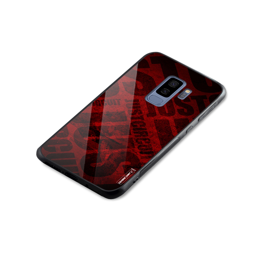 Just Circuit Glass Back Case for Galaxy S9 Plus