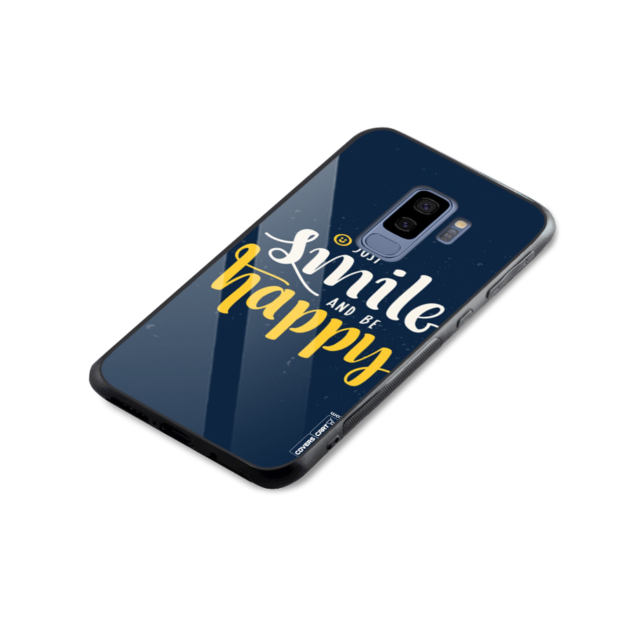 Just Smile Glass Back Case for Galaxy S9 Plus